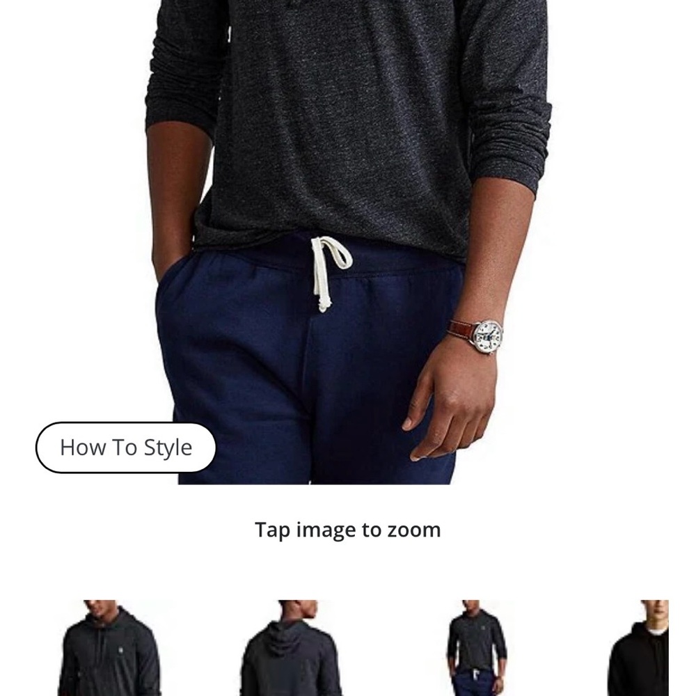 Polo by Ralph Lauren Charcoal Hoodie